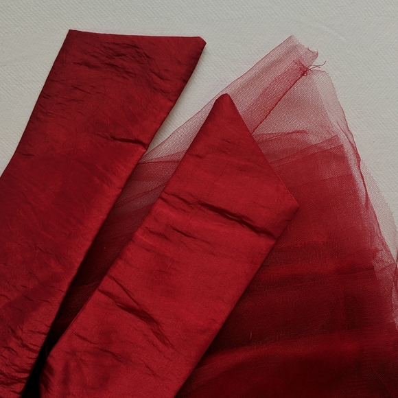 heirlooms by Polly Flinders fancy red tulle holiday dress 3T toddler girls - Picture 10 of 12